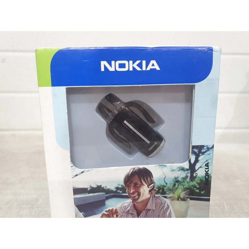 Nokia BH-200 Elastic Ear Hook Headset Black Wireless Bluetooth Control Keys - Image 2 of 4