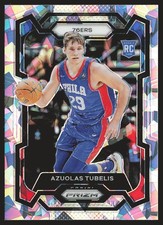 2023-24 Panini Prizm #283 Azuolas Tubelis Prizms Ice RC