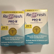 RepHresh PRO-B Vaginal Probiotic 2-30 Capsules Vitamins  Supplements