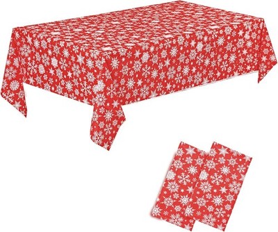 CHEPULA Tischdecke Weihnachten, [2 Stück] Einweg Weihnachtstischdecke 