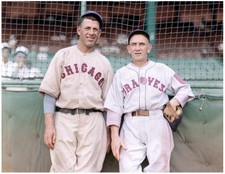 Charlie Grimm & Rabbit Maranville  Colorized 8x10 Print-FREE SHIPPING