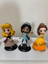 Qposket Disney Princess Figure Set of 3 Collectible Authentic Japan Toys