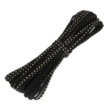 5mm 20 Yards Faux Leather Suede Cord with Rivet Microfiber for DIY Black