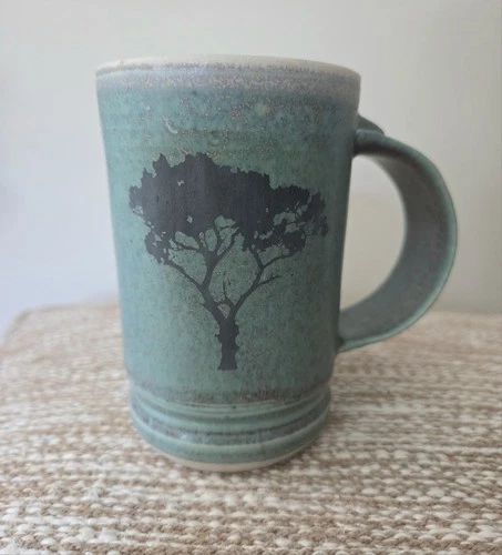 Handcrafted Coffee Mug Dan Saultman Signed Cup For Tea Artist Pottery 10 oz