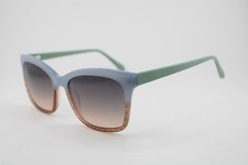 NEW LULU GUINNESS L179 SLA TEAL BROWN FADE GLITTER AUTHENTIC SUNGLASSES 56-18