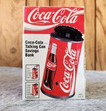 Ancienne caisse d'épargne parlante Coca-Cola 1997 dans sa boîte d'origine - non testée