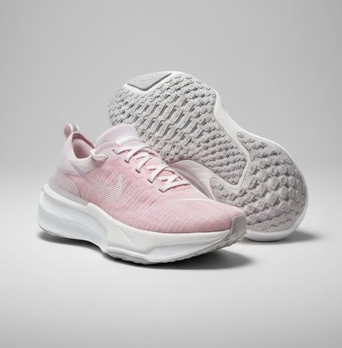 Nike Invincible Run 3 Women's Running Shoes Size 8 Wide Pink Max Cushion ZoomX