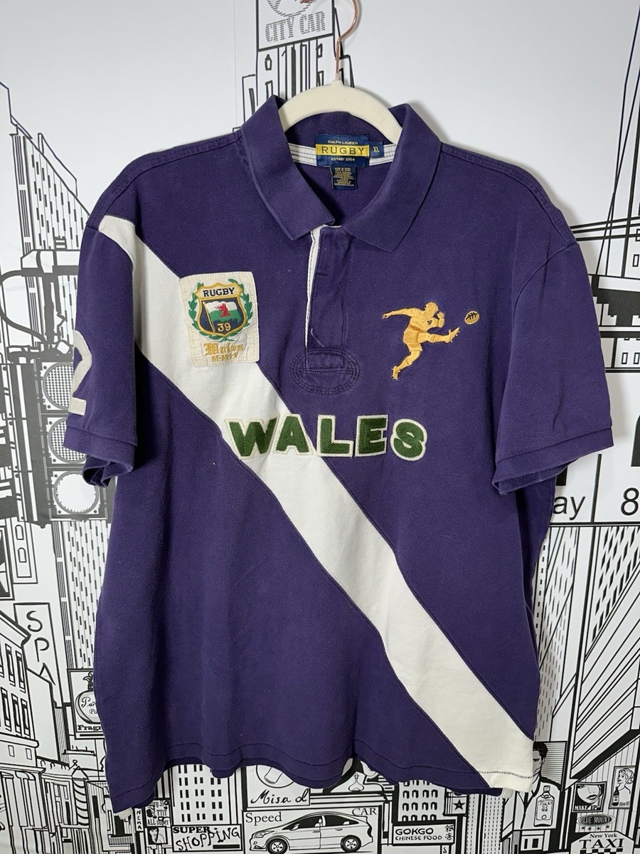 Rugby Ralph Lauren Wales Big Kicker Polo Purple XL | eBay