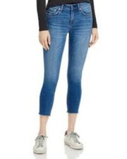 Rag Bone Cate Mid-Rise Shorty Skinny Jeans in Clean Mick Sz 25