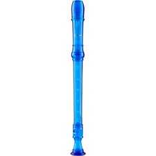 Lyons Premium 3-Piece Translucent Soprano Recorder Transparent Blue
