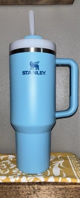 Stanley Quencher H2.0 FlowState 40oz in Pool Blue Authentic EUC
