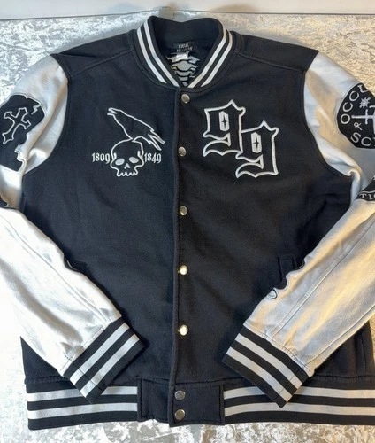 Social Collision Jacket Unisex M Varsity Skeleton Goth Emo Punk Streetwear 99 image 2