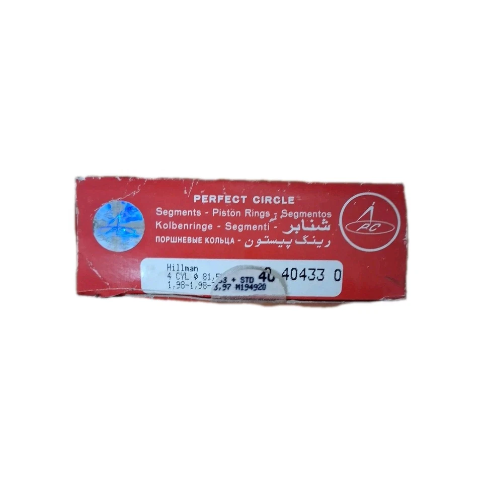 Piston Ring Set STD S40433 81.54mm STD Hillman Minx Hunter Humber Hasky Sunbeam - Image 2 of 2