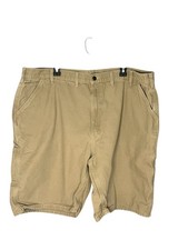 Carhartt Men's Khaki Carpenter Work Shorts Canvas Utility Size 46 Waist 44"