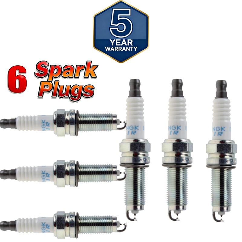 6PCS NEW LASER IRIDIUM NGK SPARK PLUGS DILZKR7B11GS 95710 For Honda Accord Acura