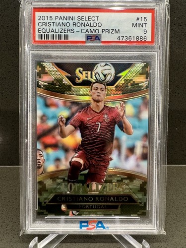 Cristiano Ronaldo [Camo Prizm] #15 2015 Panini Select Equalizers card