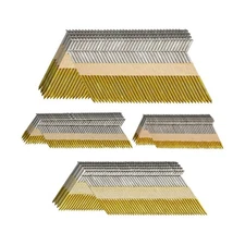 34掳 Framing Nails, Galvanized, 2"-3.5" 4 Sizes, 1280 Pcs