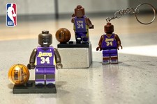Shaquille O’Neal NBA Los Angeles Lakers #34 Minifigur oder Schlüsselanhänger 🏀