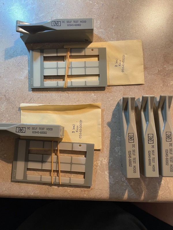 LOT 5PCS. Hewlett Packard HP 02645-60002 DC Self Test Hood + 02640-00021