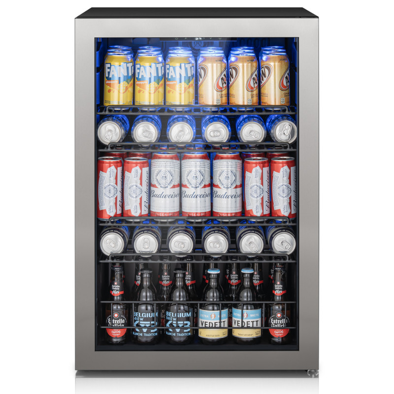 Ca'Lefort 4.59 Cu.ft Beverage Refrigerator 165 Cans Soda,Beers,Drink Cooler