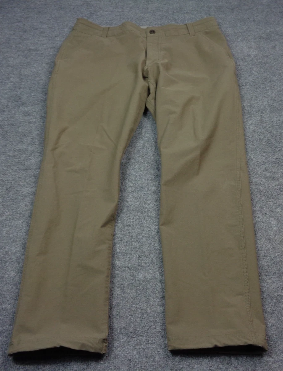 Kuhl Resistor Chino Pants Mens 36x30 Brown Performance Hiking Travel Outdoors