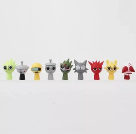48pcs set Sprunki Model Toy Game Action Figures Toy Birthday Gift