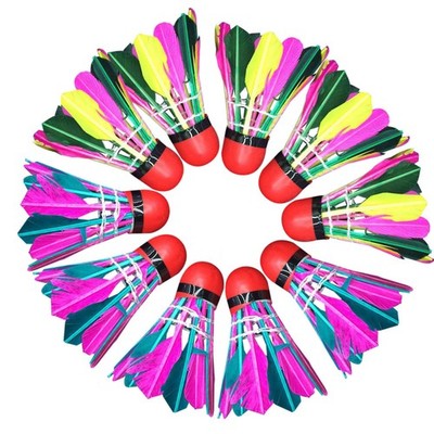 11 Pcs Federbälle Badminton Federball Birdies Weiches Training Flusenkugeln