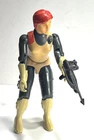 Vintage 1982 Straight Arm G I Joe SCARLETT Figure with Crossbow - read