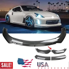Car Front Bumper Lip Spoiler Splitter Kit Carbon Fiber Style For Nissan 370Z Y