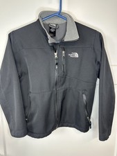 The North Face Boys Medium Jacket TNF APEX Black Soft Shell Full Zip Gorp