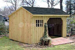 8' x 10' firewood storage shed plans, material list