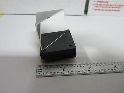 OPTICAL MICROSCOPE PART DMR LEICA MOUNTED MIRROR OPTICS AS IS BIN#D2-P-17
