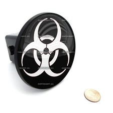 2 Tow Hitch Receiver Plug Cover Insert For Suvs Trucks - Zombie Outbreak