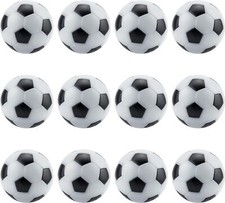 IFAMIO Set of 12 Foosball Balls Soccer Replacement Mini Black  White