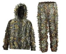 Ghillie Suit 3D Leafy Camo Camouflage Hunting Suits Woodland Gilly XL-XXL Hide 