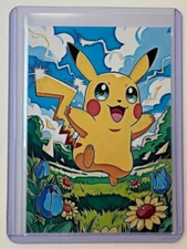 Pikachu Limited Edition Artist Signed "Pokemon" Trading Card 10/10