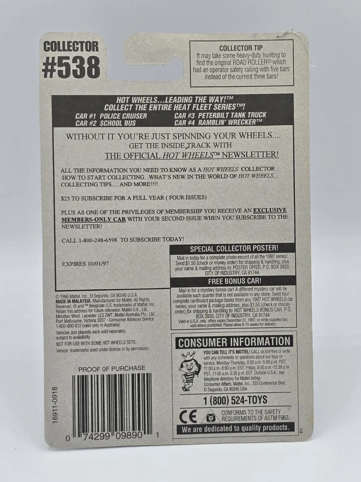 Hot Wheels - Serie Heat Fleet - ¡Trabajo de pintura al rojo vivo! #2 de 4 - Autobús Foto 4 de 4