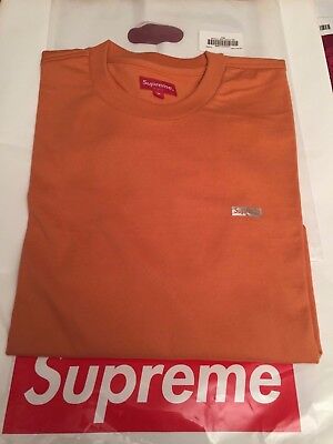 Supreme Metallic Box Logo L S Tee Orange Sz M In Hand Ready To Ship Dswt Fw17 Ebay