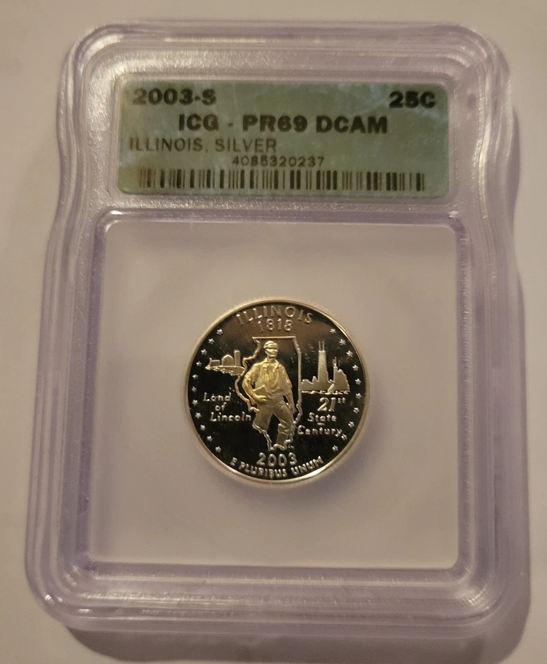 2003 S 5 Coin Silver Quarter Proof Set ICG PR69 DCAM - Image 2 of 4