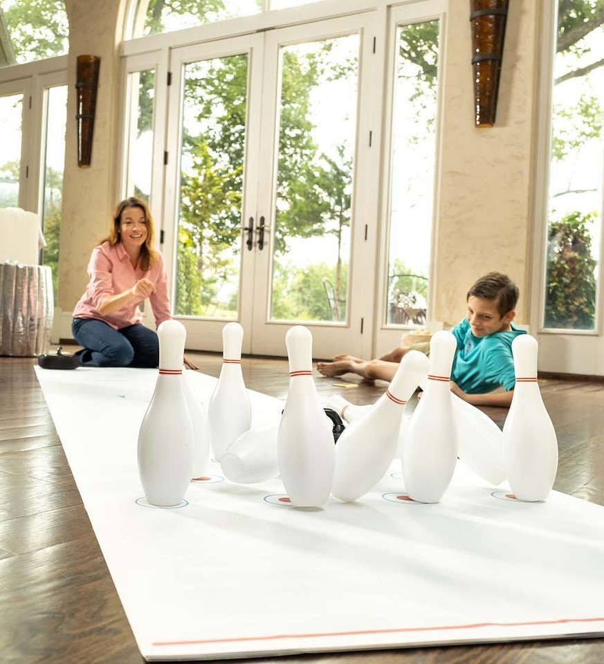 Indoor Bowling Game Air Propelled Battery Operated Hover Bowling Game