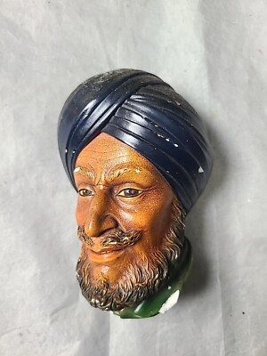  Sikh  Vintage Bossons Hand Painted Chalk Ware-Slightly Chipped