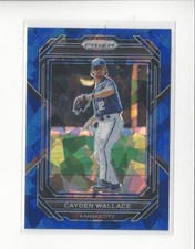 2023 Panini Prizm Prizm Blue Ice #74 Cayden Wallace Royals