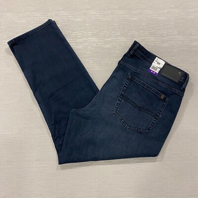 Buffalo David Bitton Jackson Jeans Mens 40 x 30 Slim Fit Straight Leg Dark Denim