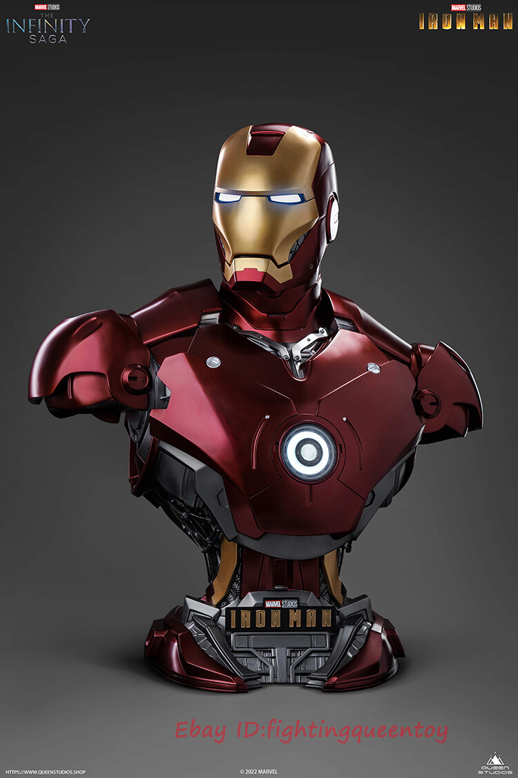 Queen Studios Iron Man MARK 3 Bust 1/1 Life Size Bust 31.1'' High
