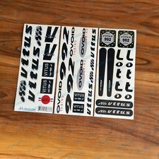 Adesivi decalcomanie forcella telaio VITUS OVOID Tubing Dural nero 992 re-spray + regalo