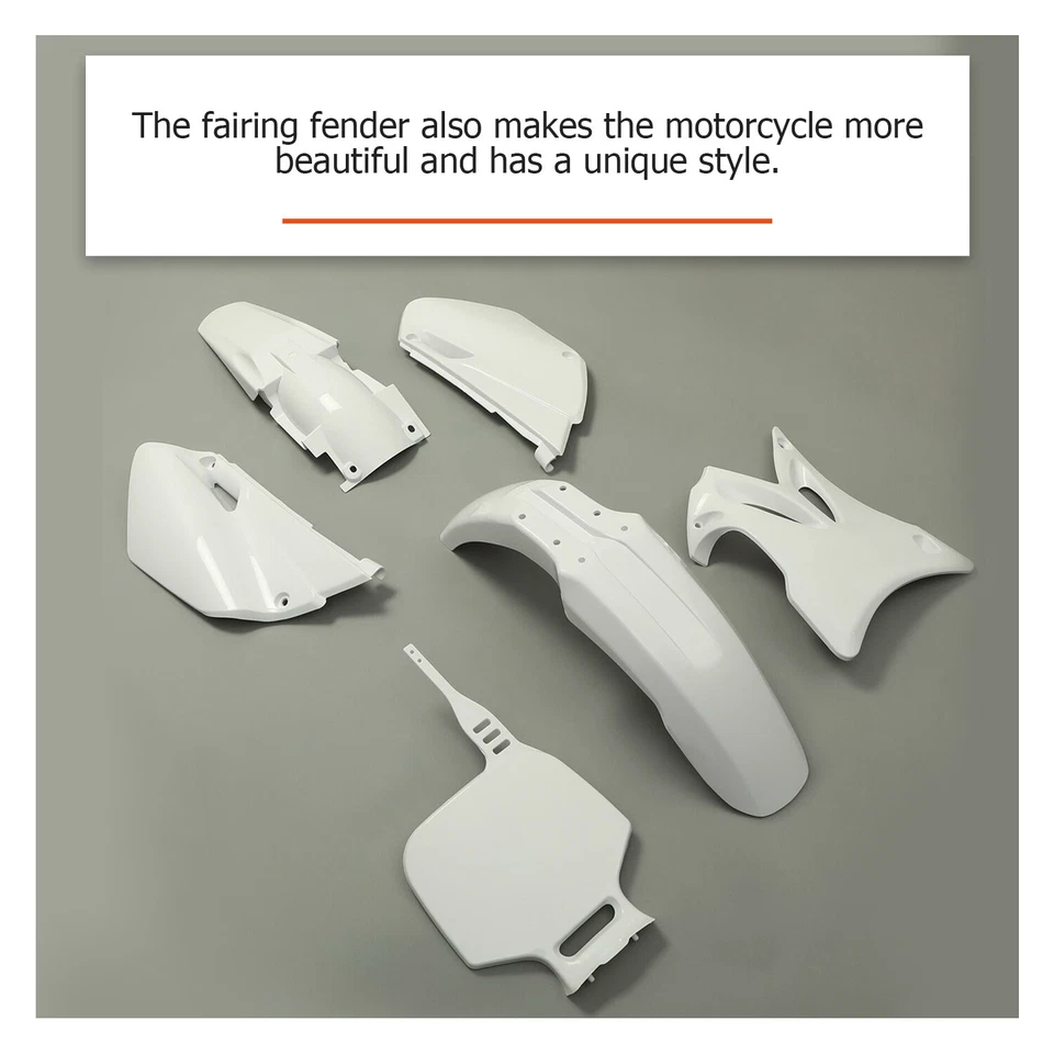 Kit completo de plástico carenado de cubierta de carrocería de guardabarros blanco para Yamaha YZ85 2002-2014 Foto 3 de 4