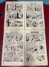 SABU ELEPHANT BOY original comic art 4 PAGES IN ROW 1945 RAMAR 1955 JUNGLE