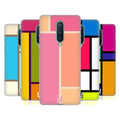 HEAD CASE DESIGNS FARBIGE KACHELN SOFT GEL HANDYHÜLLE FÜR GOOGLE ONEPLUS HANDYS