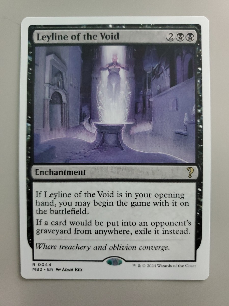 MTG Leyline of the Void Mystery Booster 2 0044 White Border Rare