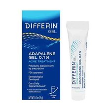 Differin Acne Treatment Gel, Retinoid Treatment for Face with 0.1 Adapalene